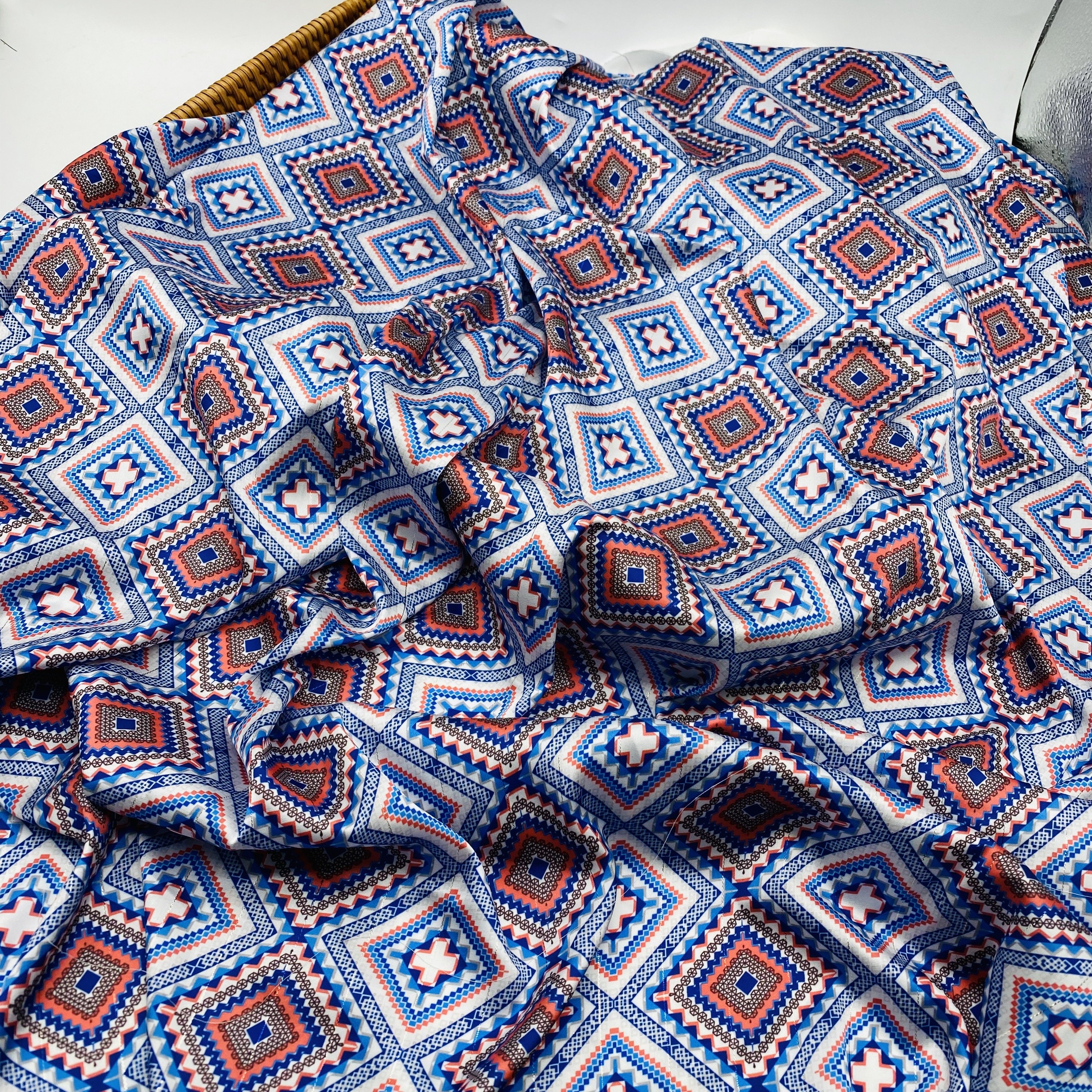 New design heavy lurex chiffon two way stretch chiffon satin fabric Flower digital printing fabric for fashion dress