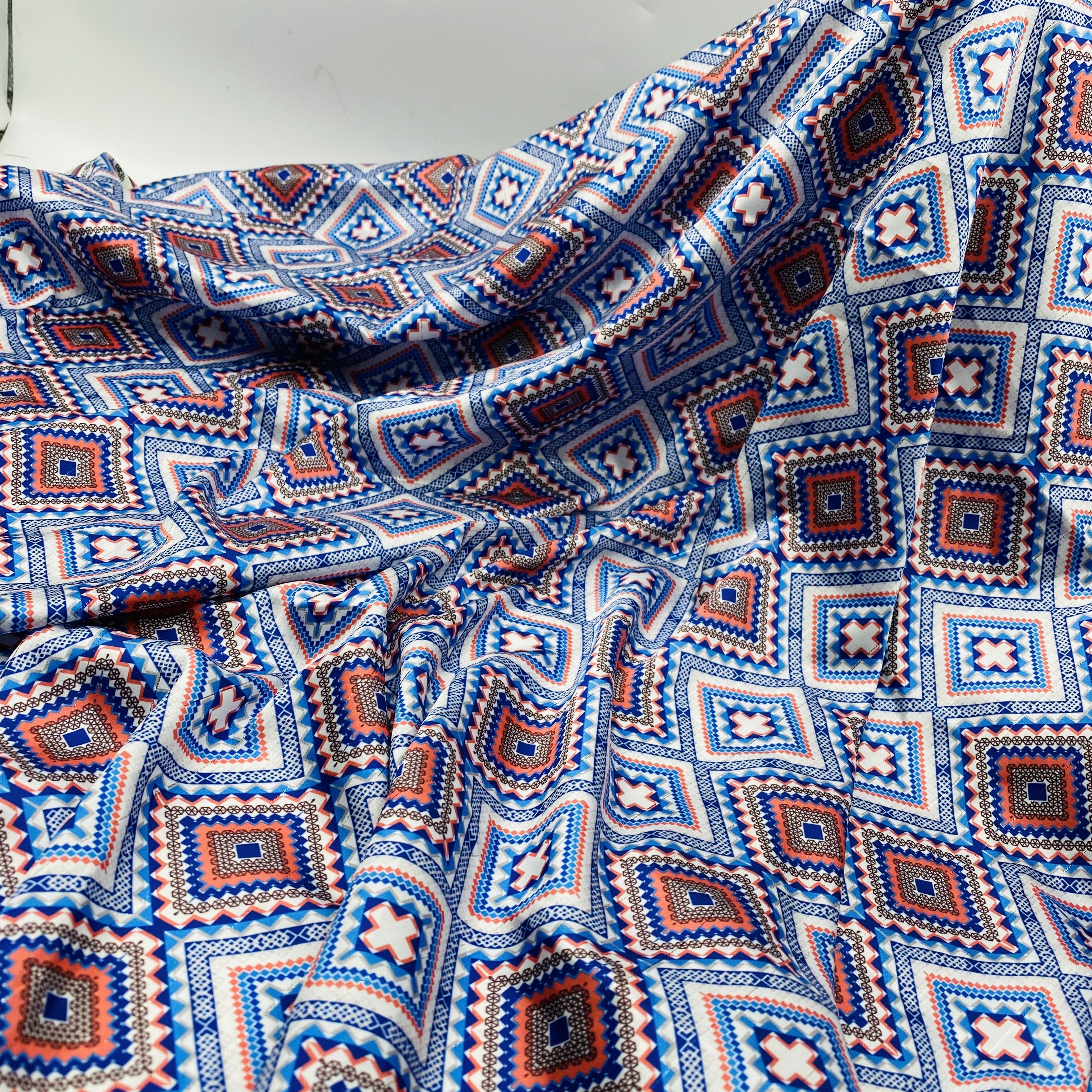 New design heavy lurex chiffon two way stretch chiffon satin fabric Flower digital printing fabric for fashion dress