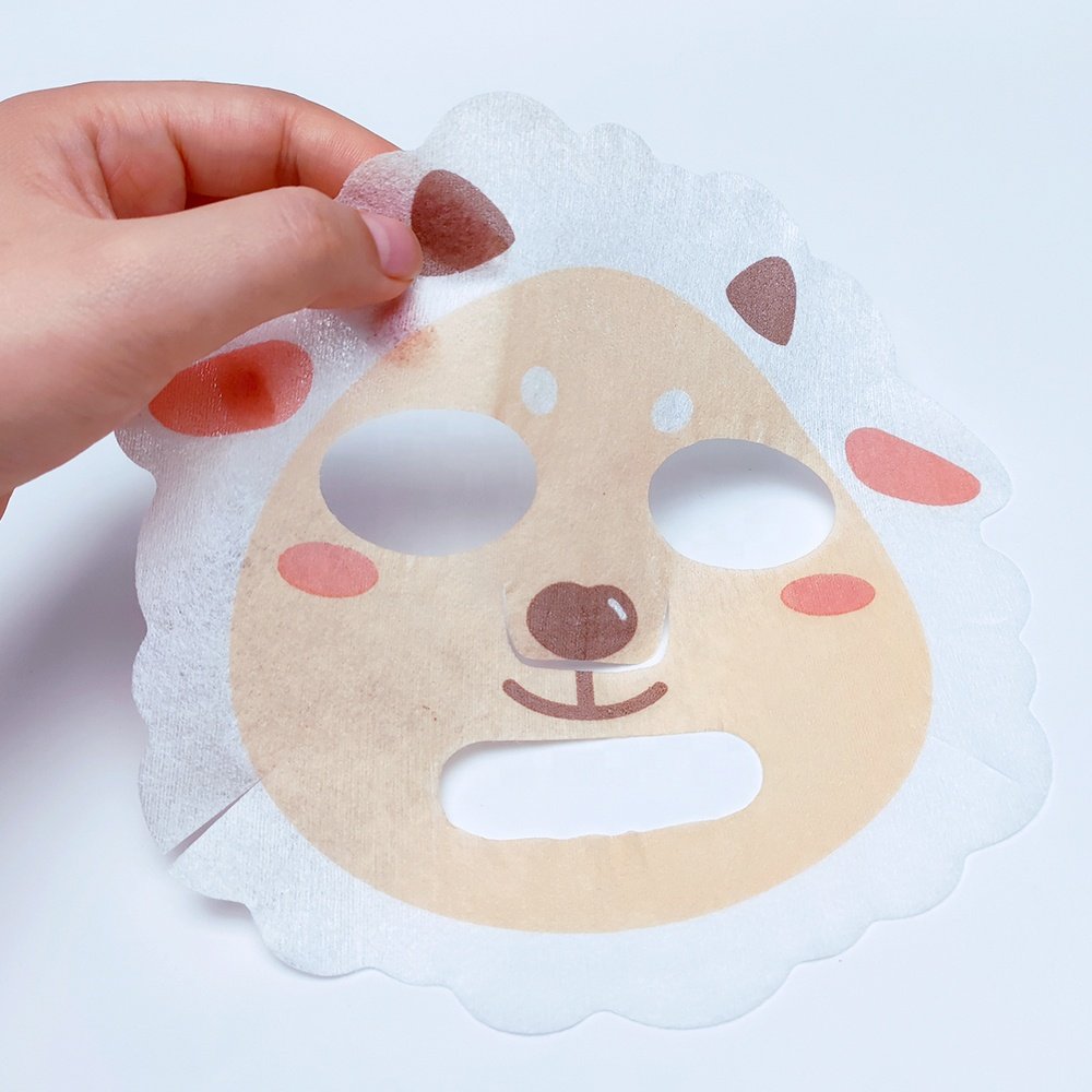 Little sheep Printing Facial Mask Sheet for Kids, Children - Made with 100% Cotton Support face customization