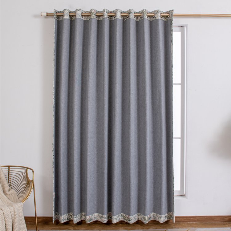 Great Performance Chinese Style Digital Printed Luxury Blackout Curtain For Living Room Ready Made Smart Roll Curtain