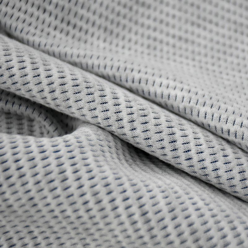 100% polyester fabric elastic and breathable knitted bird eye mesh