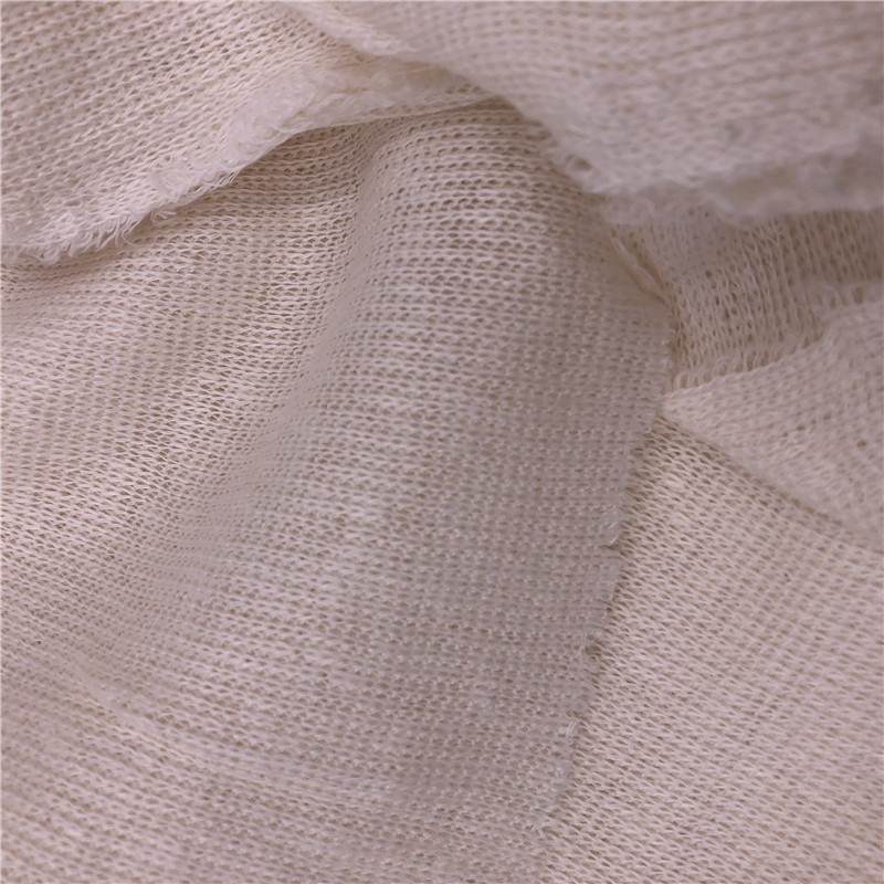 Eco 100%linen jersey fabric 130gsm-220gsm customize linen/cotton fabric
