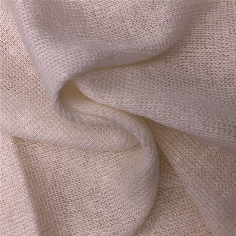Eco 100%linen jersey fabric 130gsm-220gsm customize linen/cotton fabric