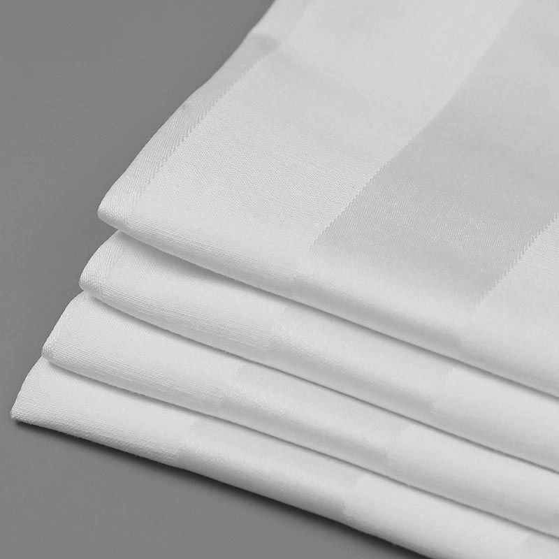 Deeda factory pure cotton bleached white hotel linen fabric on sale