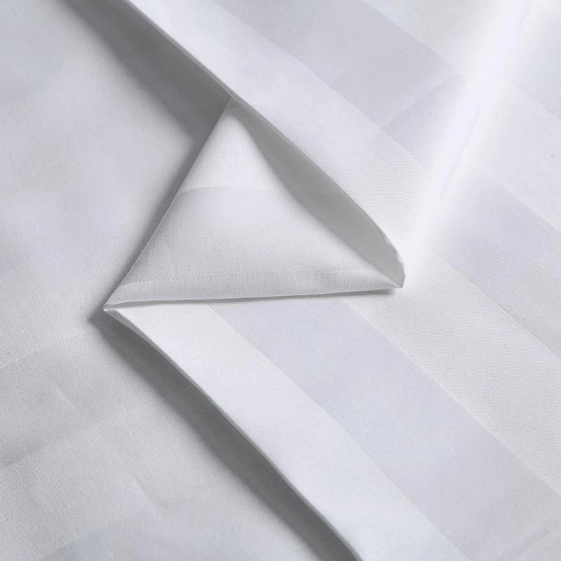 Deeda factory pure cotton bleached white hotel linen fabric on sale