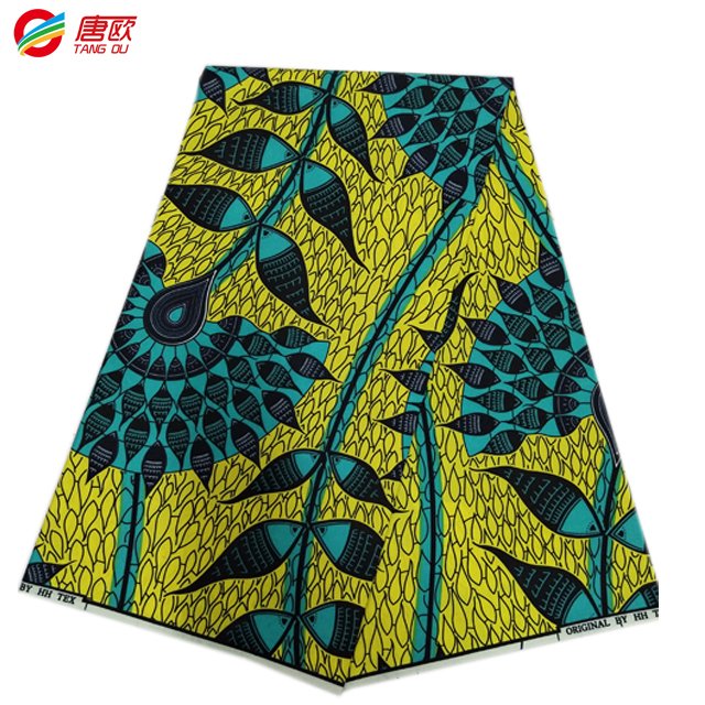 2024 high quality 6 yards 12 yards textiles material wax african wax print 100% polyester fabric