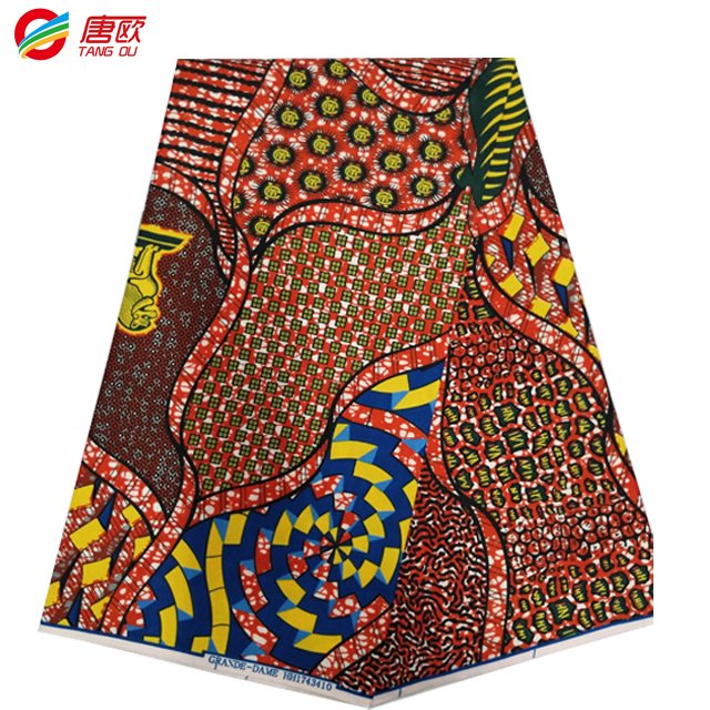 2024 high quality 6 yards 12 yards textiles material wax african wax print 100% polyester fabric