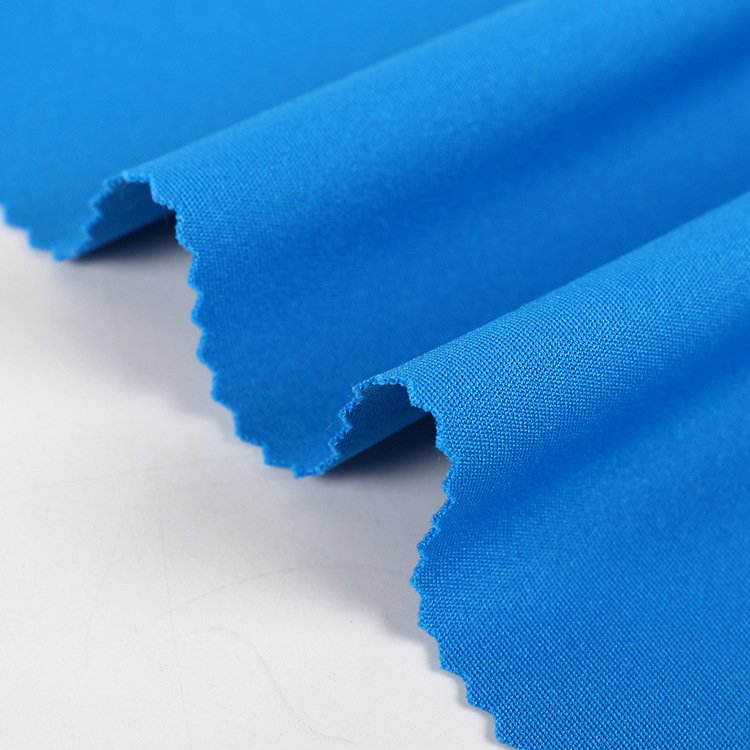 ZURICH FABRIC FOR INDIAN market poly stretch Whole sale shaoxing knit plain dyed fabric textile for garment 95%poly 5%span