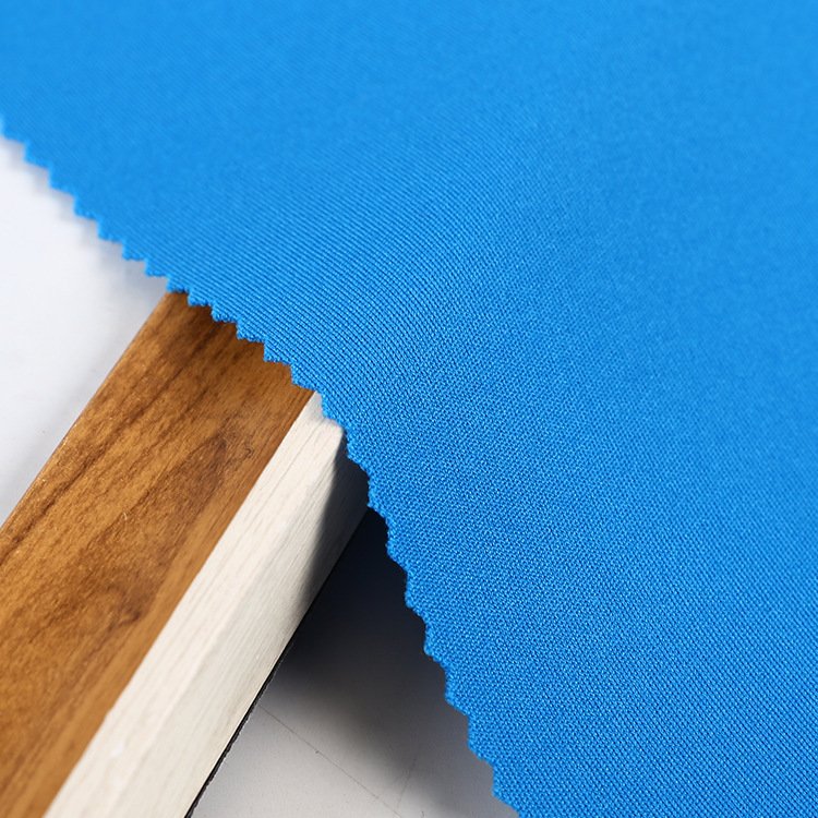 ZURICH FABRIC FOR INDIAN market poly stretch Whole sale shaoxing knit plain dyed fabric textile for garment 95%poly 5%span