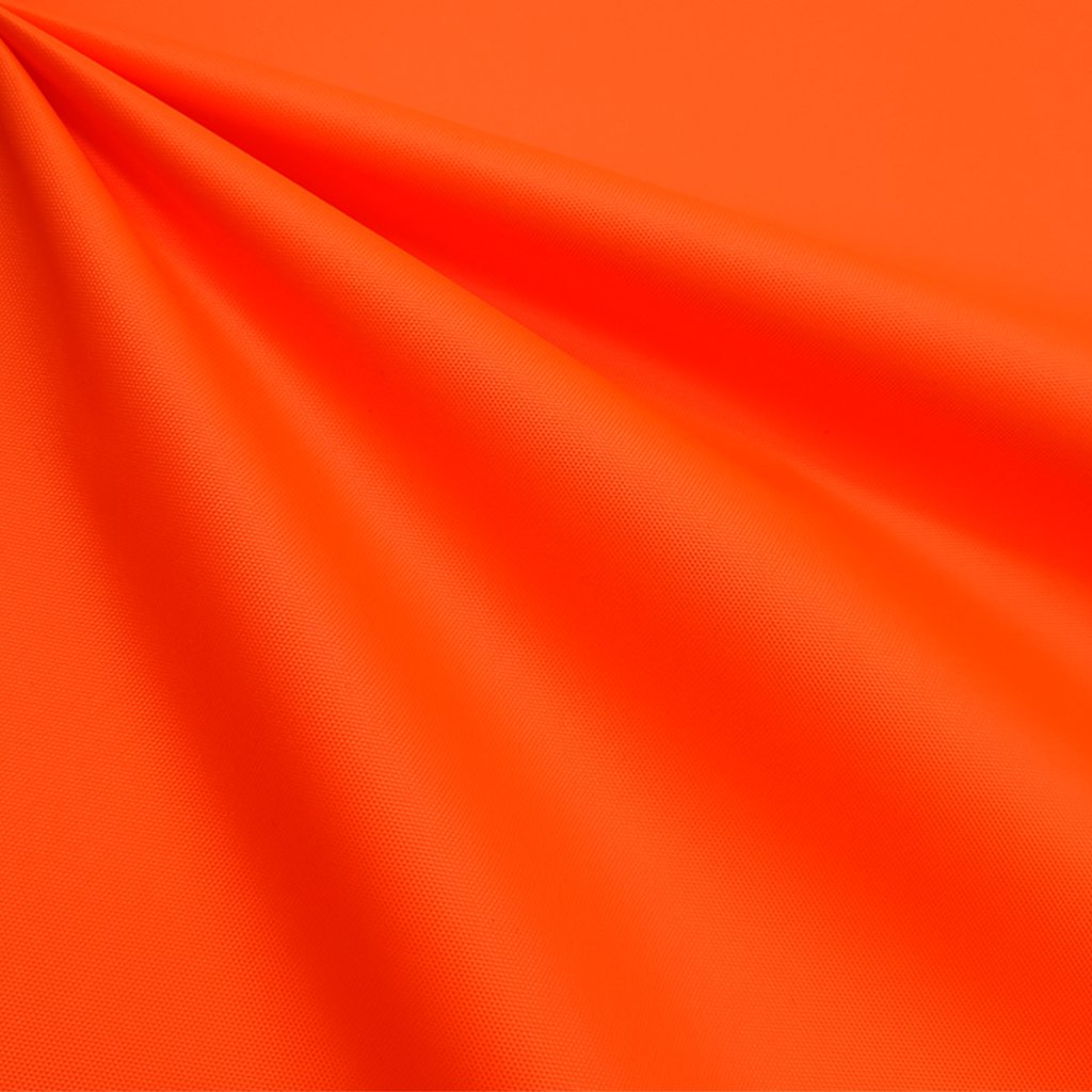 Neon Fluorescent orange 300D oxford fabrics with pu milky coated fabric for safty uniform