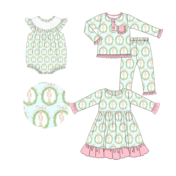 New Design 2024 Custom Long Sleeve Bamboo Knitted Sleepwear Super Soft Kids Pajamas Two Pieces Kids Clothing Wholesale