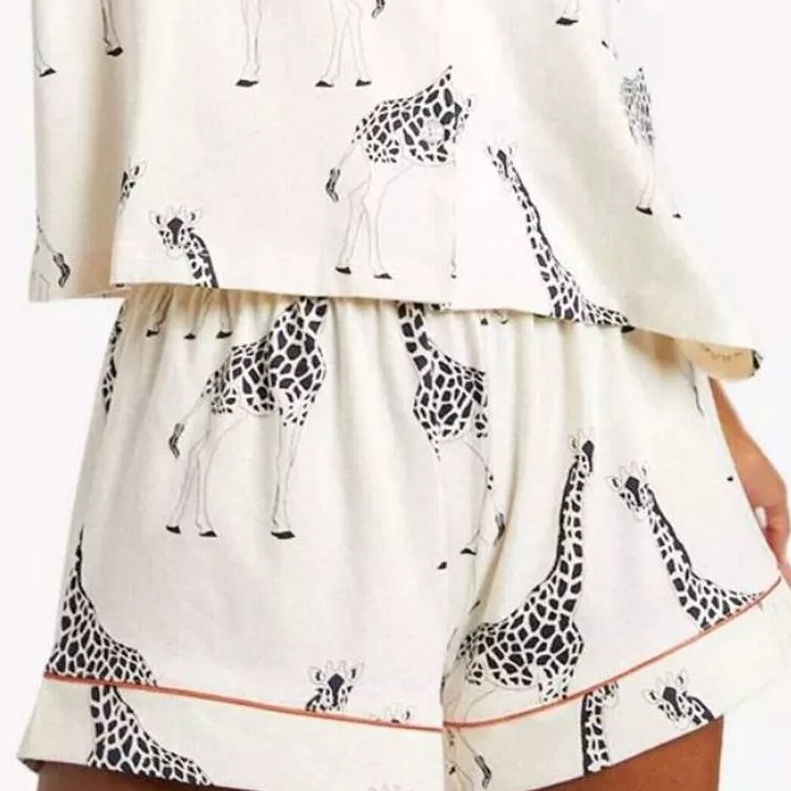 2024 Soft Two Piece Woman short Pajama Sets Custom Oragnic Bamboo Pajamas For Women Set