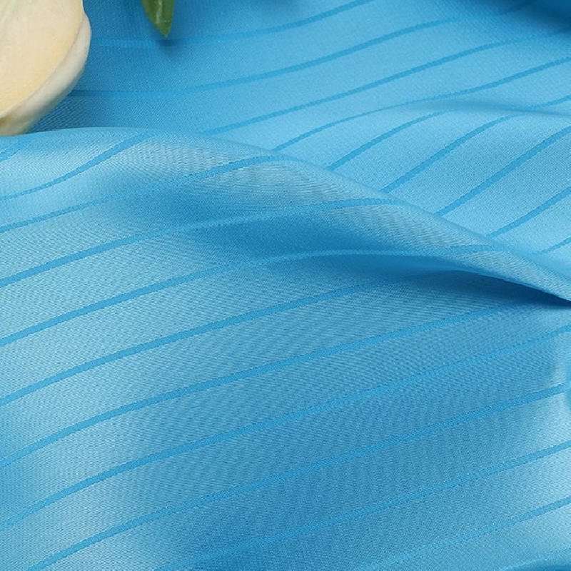 GOOD SALE CLOTHING FABRIC 100 POLYESTER FABRIC WHOLESALE JACQUARD SATIN FABRIC WITH STRIPE FOR DRESS