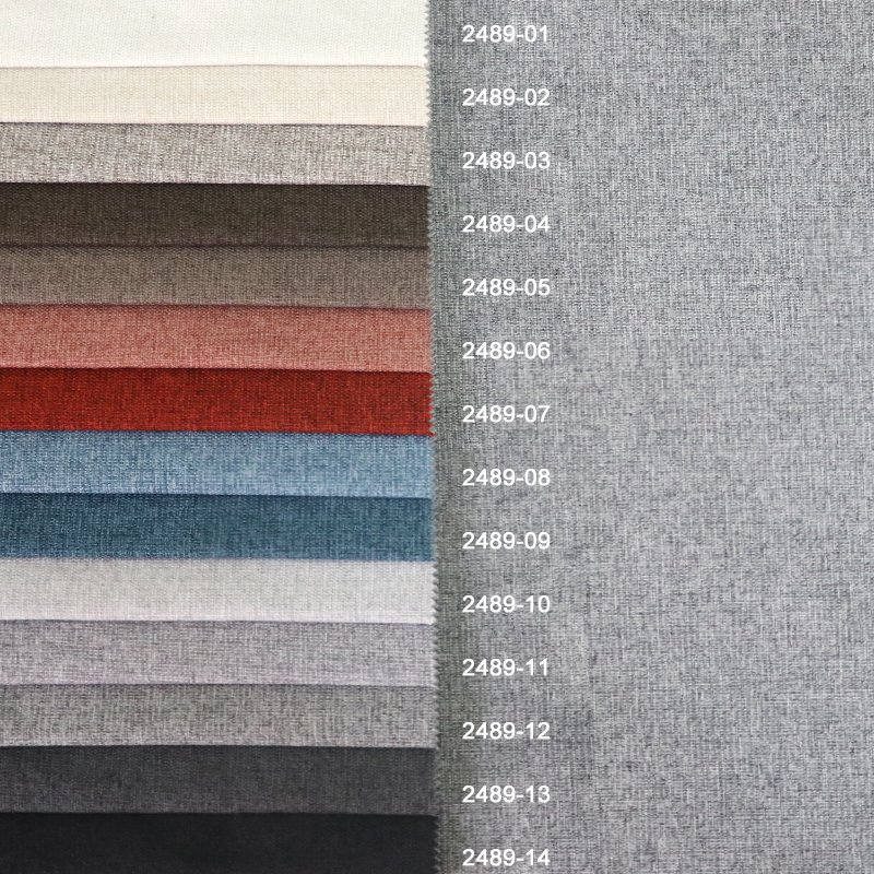 2489 Home Textile Upholstery Waterproof Bedding Living Room Afrcia Oilproof Faux 100% Polyester Look Linen Fabrics for Sofa