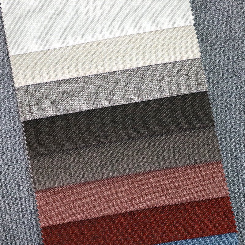 2489 Home Textile Upholstery Waterproof Bedding Living Room Afrcia Oilproof Faux 100% Polyester Look Linen Fabrics for Sofa