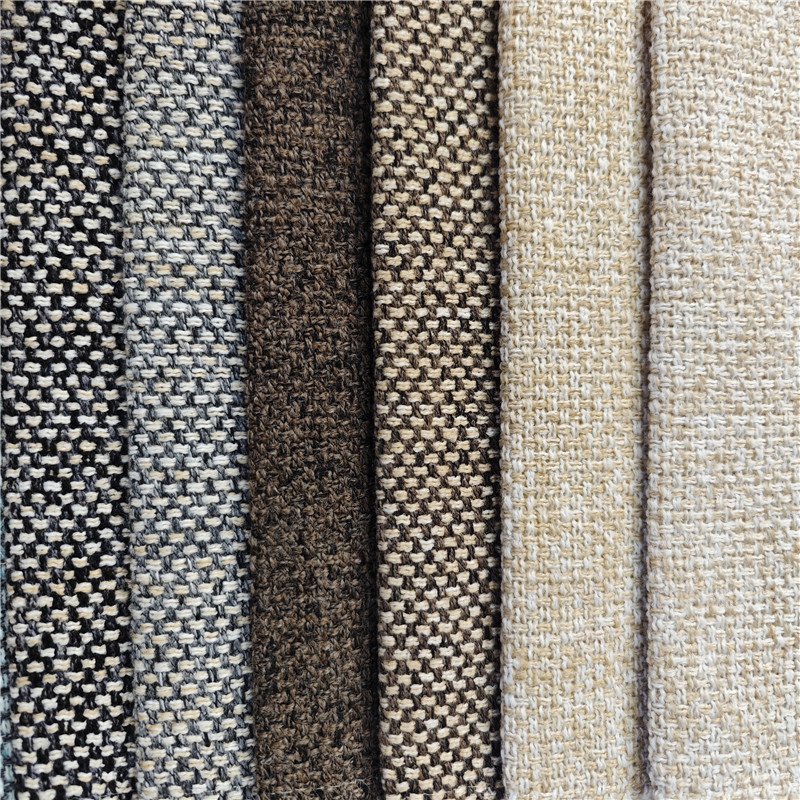Manufacturers Direct Sale Linen sofa fabric 100%Polyester fabrics Sofa fabric upholstery