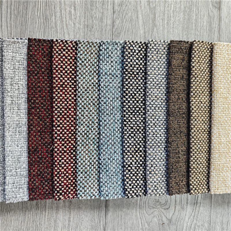 Manufacturers Direct Sale Linen sofa fabric 100%Polyester fabrics Sofa fabric upholstery