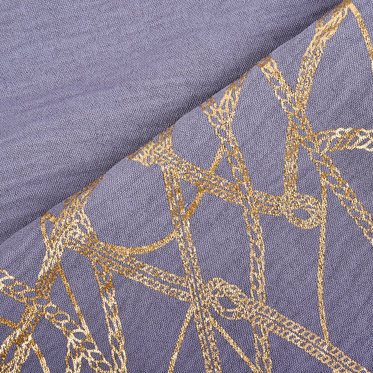 Fast Shipping Light Weight 100% Polyester CEY Foil Print Woven Fabric For Women Dress