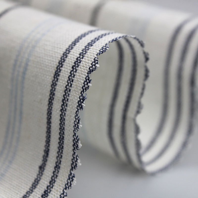 Hot Sell Delicacy Fashionable 100%Linen Yarn Dyed Stripe Fabric for Shirt or Dress
