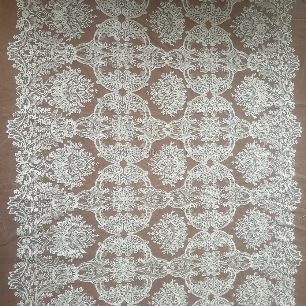 2024 new tulle lace embroidered fabric for wedding