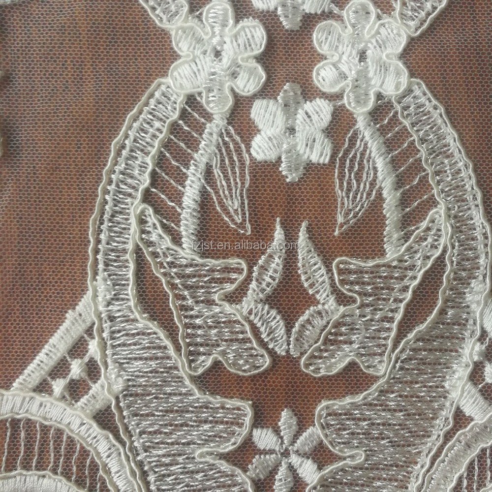 2024 new tulle lace embroidered fabric for wedding