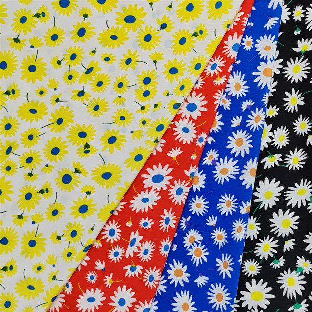 Good Quality Support OEM/ODM 85 Polyester 15 Spandex Fabric Flower Print Designer Fabric Images