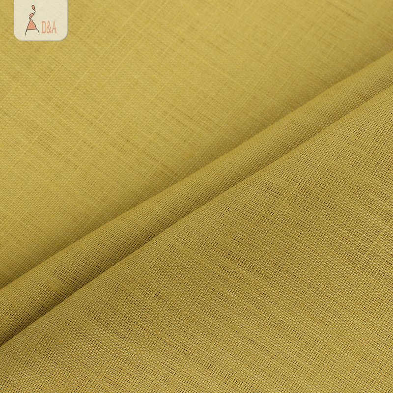 In stock soft Enzyme wash plain dyed stone washed suit 100% linen fabric for garment