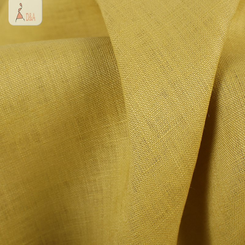 In stock soft Enzyme wash plain dyed stone washed suit 100% linen fabric for garment