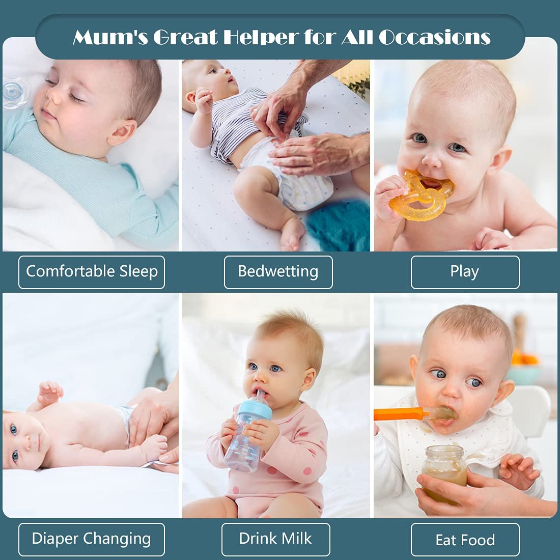 Premium Hypoallergenic Unbleached Bamboo Terry Quilted Baby Crib Waterproof Mattress cover Baby cot Protector With TPU