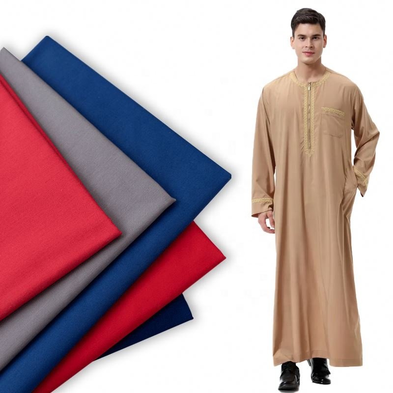 Cheap Price Summer Fabrics 120gsm 95% Cotton 5% Spandex Clothes Sweatshirt Fabric T-shirt Polyester Shirting Fabric Woven Plain