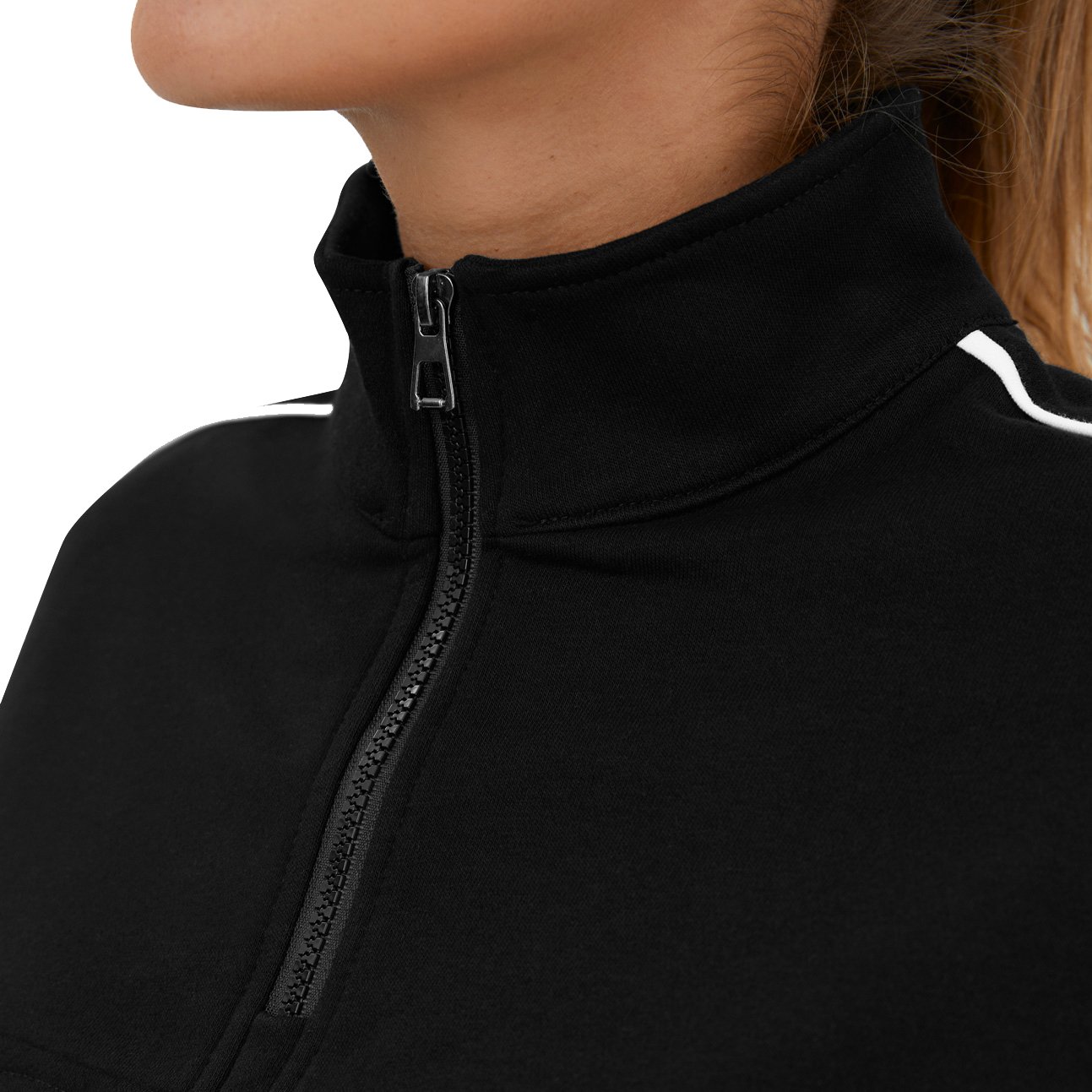 Customize Wholesale High Quality Classic Lounge 1/2 Zip Sweatshirt Zip Up Pullover Hoodies Sweatshirts For Women