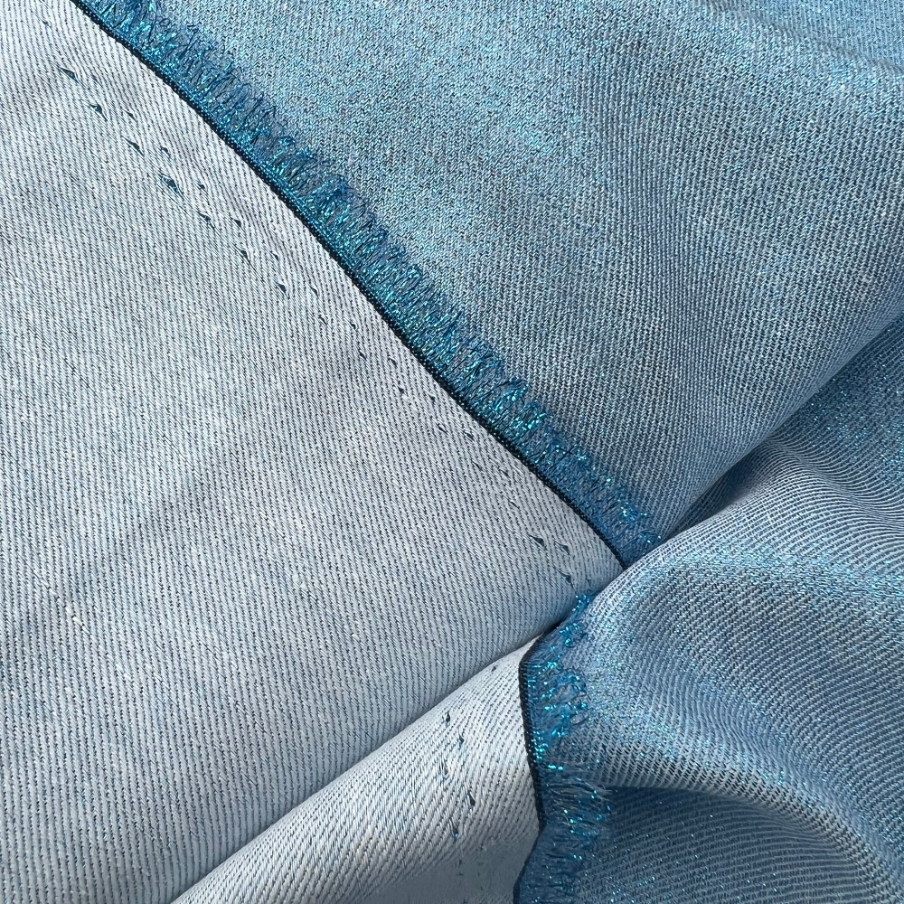 Soft cotton linen fabric with metallic yarn blended printed linen fabric for garments Cotton Linen fabric