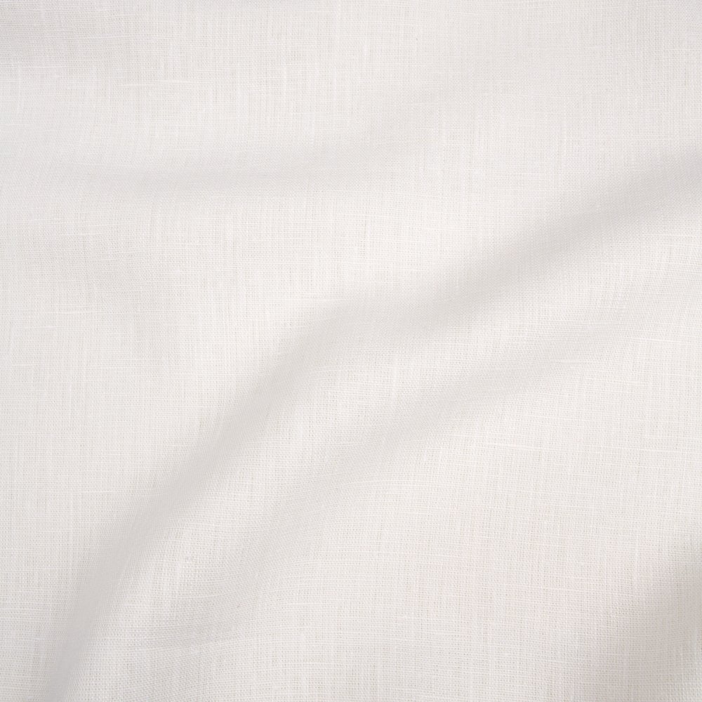 250 GSM 100% Linen Woven Softened Fabric Optical White High Quality Breathable Clothing Fabric Printed Wholesale Shirts Dresses