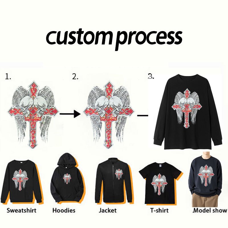 custom cropped hoodie acid wash hoodie manufacturers for customs clothes Cotton / Bamboo Fiber 3D embroidery