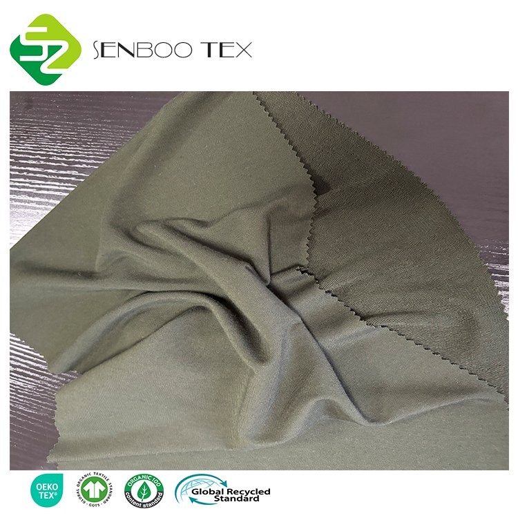 Customized Color 95% Bamboo 5% Elastane Stretch French Terry Fabric Eco-Friendly Weft Knitted Wicking Dyed for Sweatshirts Yard