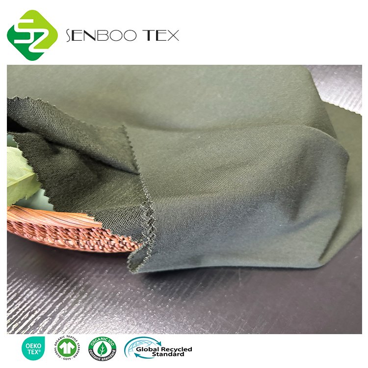 Customized Color 95% Bamboo 5% Elastane Stretch French Terry Fabric Eco-Friendly Weft Knitted Wicking Dyed for Sweatshirts Yard