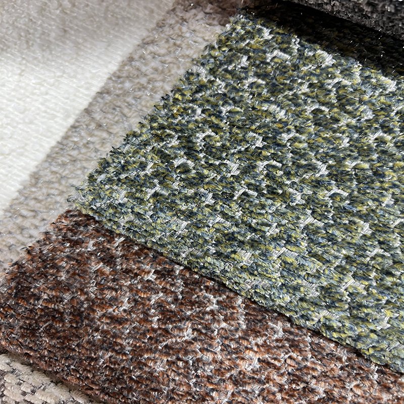 2024 new design arrived woven dyed 100% polyester luxury furniture classic sofa fabric
