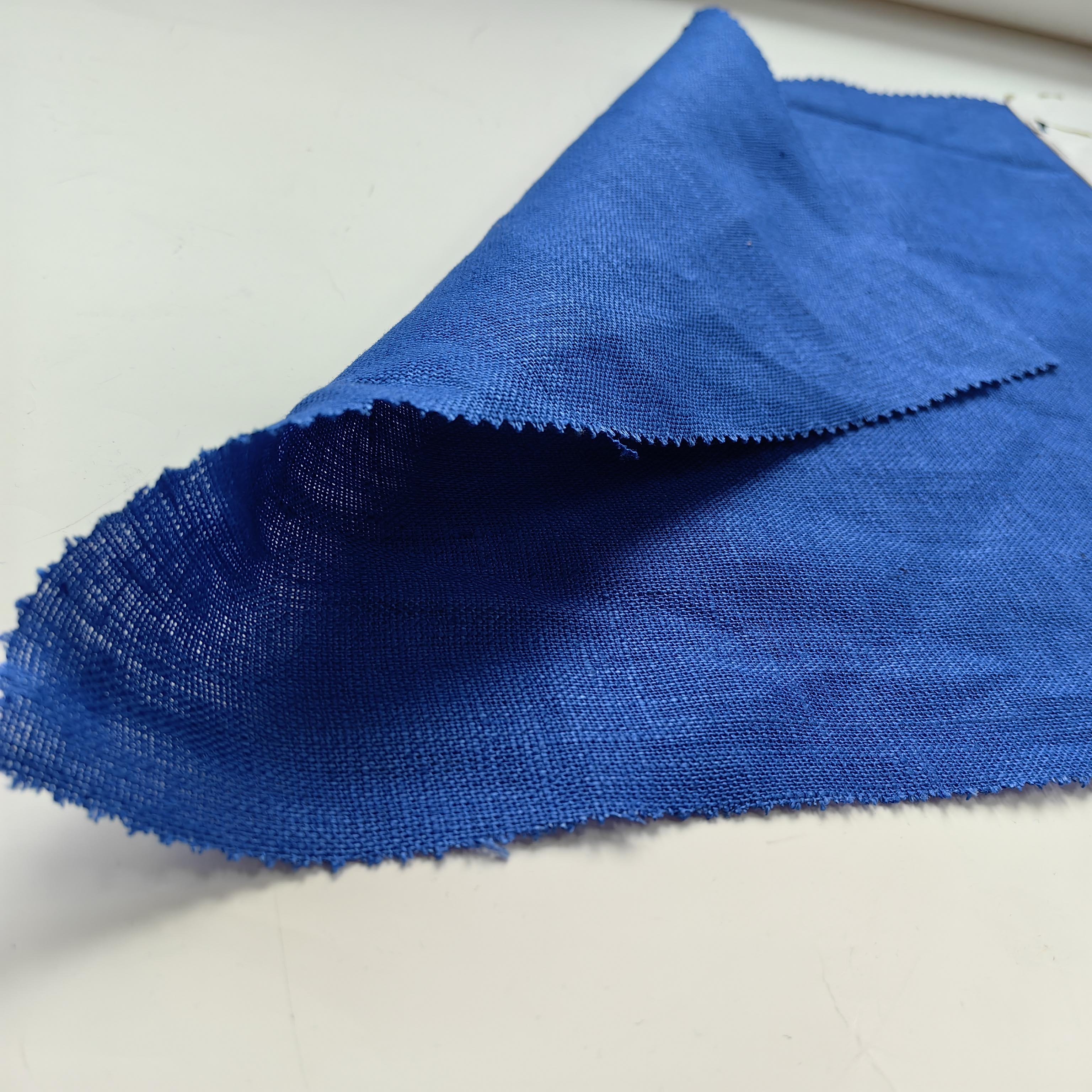 Hot Selling high quality 100% pure linen dyed fabric