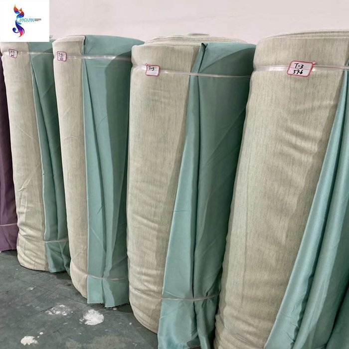 China market new design cotton linen curtain stock fabric