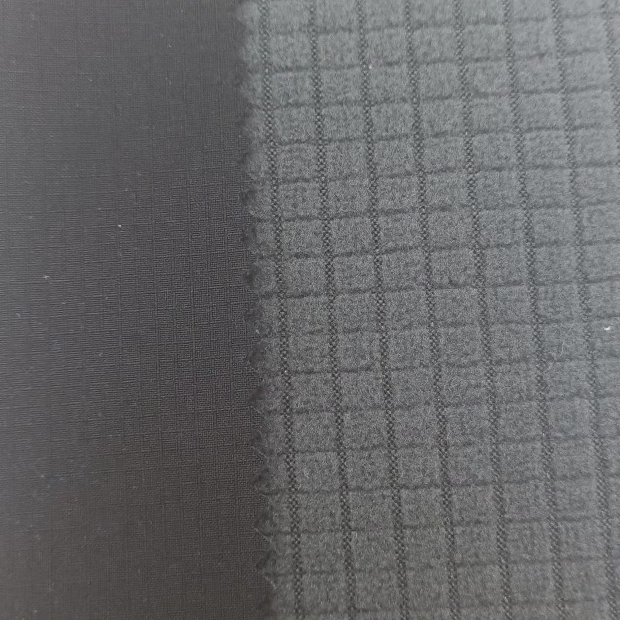 Home Textile Ripstop Checker Fabric Plain Dyed Grid Jacquard Polar Fleece 100% Polyester Polar Fleece Fabric Hiking Trousers