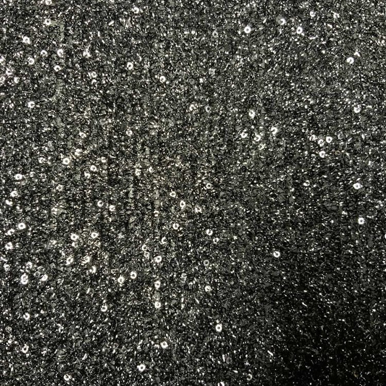 2024 Shaoxing textile factory price sequin tassels mesh net embroidery fabric for clothing