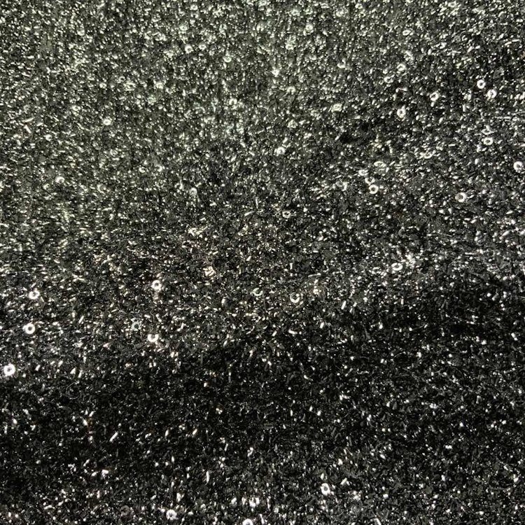 2024 Shaoxing textile factory price sequin tassels mesh net embroidery fabric for clothing