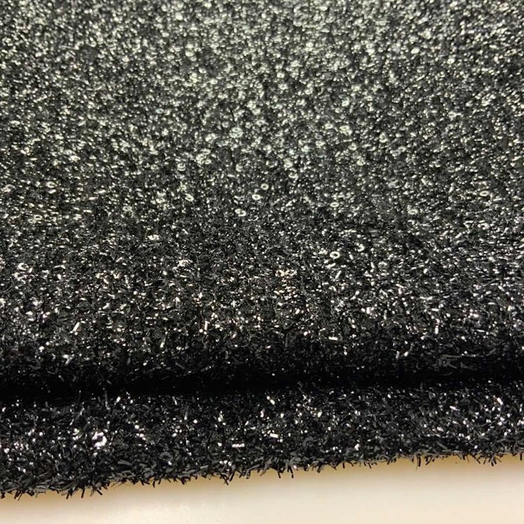 2024 Shaoxing textile factory price sequin tassels mesh net embroidery fabric for clothing