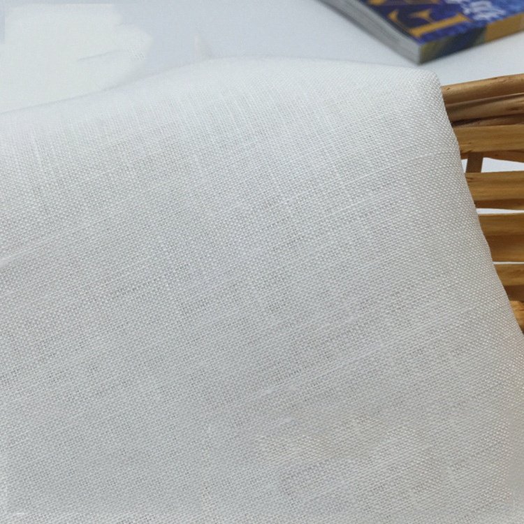 Factory cheap price woven liberty organic eco-friendly semi-bleached PFD 17s wholesale 100% linen fabric for clothing