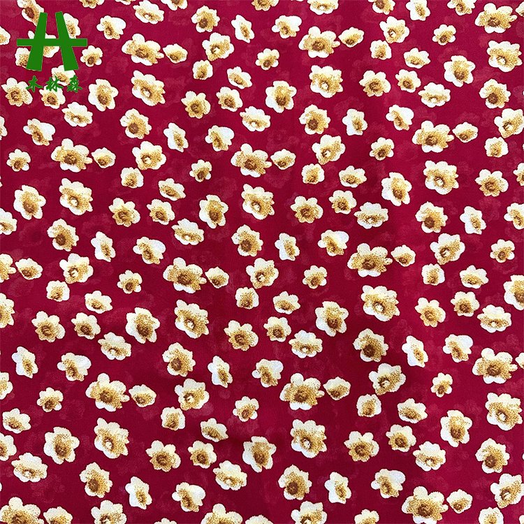 Mulinsen Textile 75D Italian Chiffon 100% Polyester Fabric Manufacturer with Flower Patterns