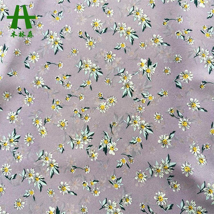 Mulinsen Textile 75D Italian Chiffon 100% Polyester Fabric Manufacturer with Flower Patterns