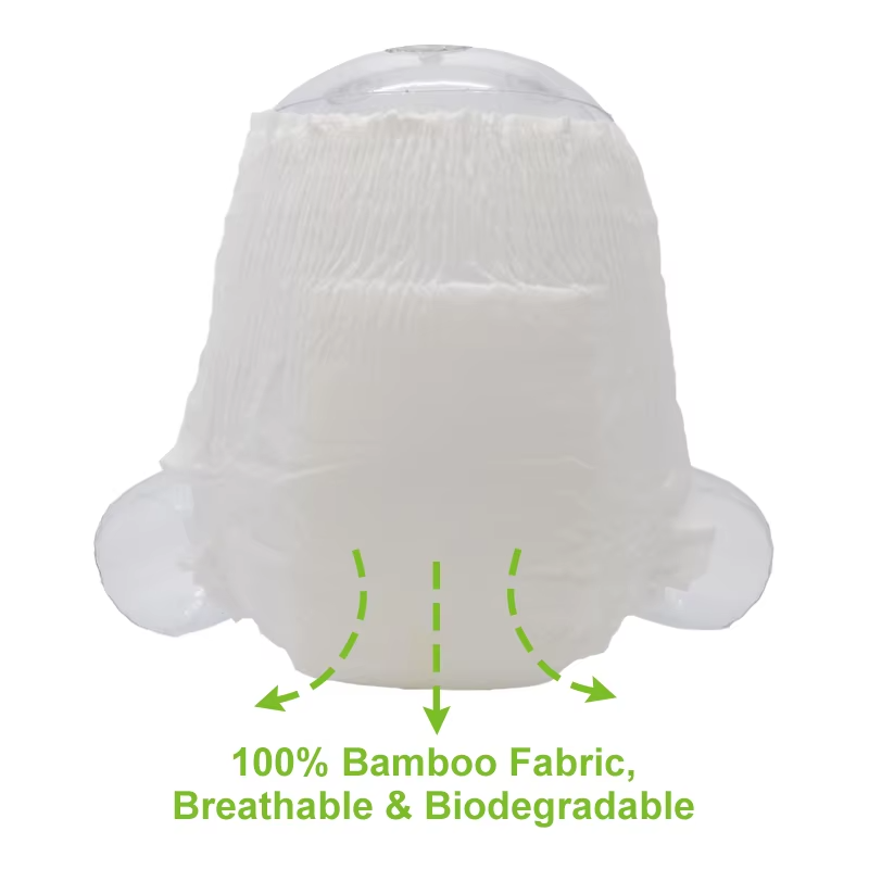 Eco Baby Bamboo Diaper Recyclable Biodegradable Nappy Wholesale Disposable 40ft Container Cotton Organic Natural Bamboo Diapers