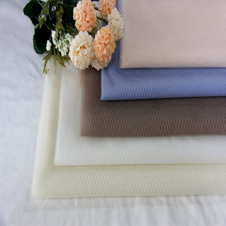 High quality tulle fabric mesh 100% polyester tulle fabric for bra