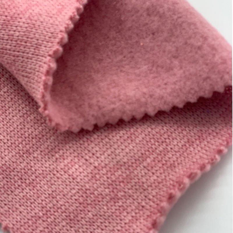 Textile Knit One Side brushed Polyester Fleece Hacci Fabric For Winter Pajamas