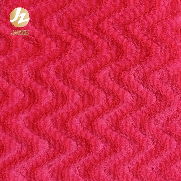 JZ Wholesale Custom Knitted Polyester PV Plush Fabric Plain Fleece Toys Home Textile Blanket Brush Dyeing Options Available